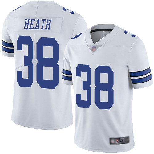 Men Dallas Cowboys Limited White Jeff Heath Road #38 Vapor Untouchable NFL Jersey